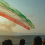 frecce tricolori a rimini in volo
