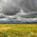 pioggia in campagna