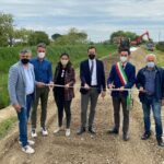 Taglio del nastro ciclovia del Pisciatello