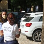 lancio coccinelle al parco della polizia locale