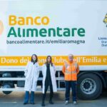 Isabella e Arianna di Euro Company e Angelo del Banco Alimentare