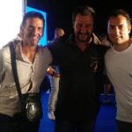 Luca Catenelli con Salvini e Morrone