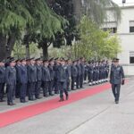 Il Gen. S.A. Comelli passa in rassegna lo schieramento