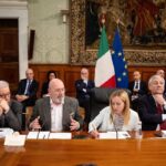 bonaccini meloni e tajani
