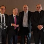 Enrico Montanari-Fabio Storchi-Arcivescovo Giacomo Morandi-Mons.Alberto Nicelli