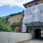 Terra del Sole, prime impalcature su Porta Romana