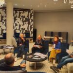 Incontri TDF presentazione da sx Ruggero Sintoni, Marco Colonna, Elena Dolcini, Assessore Valerio Melandri