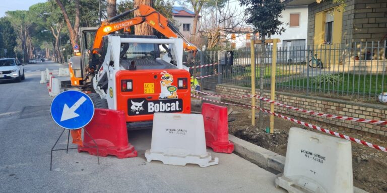 Meldola: in corso i lavori di manutenzione straordinaria del Viale della Repubblica