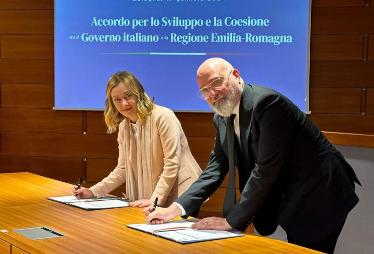 Firmato accordo Governo- Regione Emilia-Romagna  per nuovo Fondo sviluppo e coesione: i dettagli