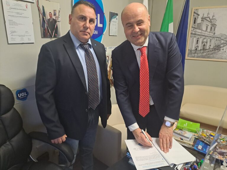 Elezioni comunali. Casali (centrodestra Cesena) firma la piattaforma del sindacato Ugl