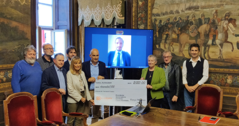 Alluvione, da “Cuneo Illuminata” una donazione per la scuola dell’infanzia Vigne Parco nel cesenate