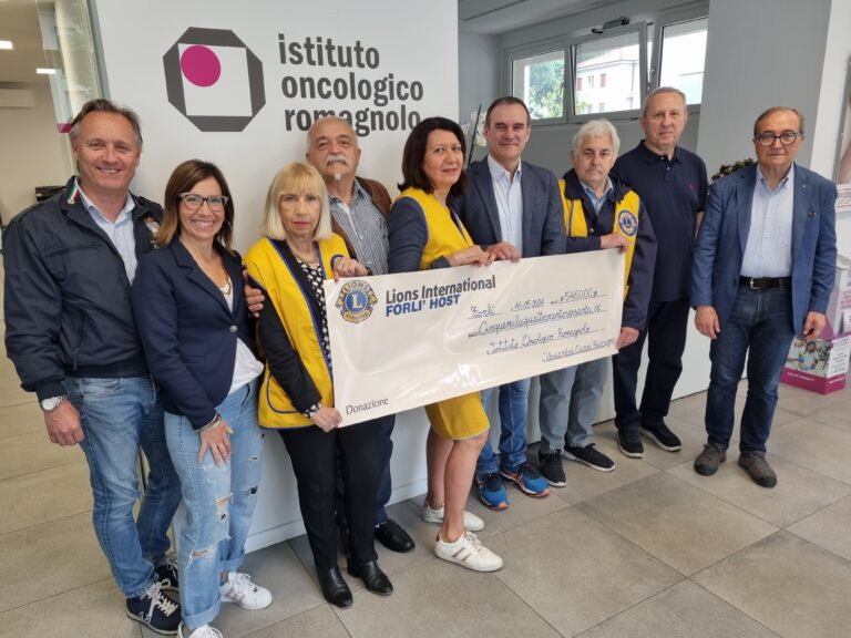 Importante contributo del Lions Club Forlì Host all’Istituto Oncologico Romagnolo 