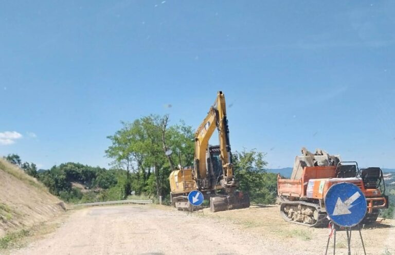 SP21 Trebbio, a  Modigliana: in corso lavori strutturali per ripristinare la viabilità dopo l’alluvione