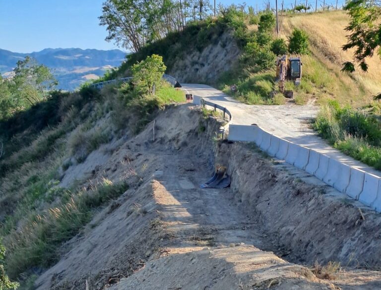 Meldola. Avvio dei lavori di messa in sicurezza della Strada Palareto-Teodorano 
