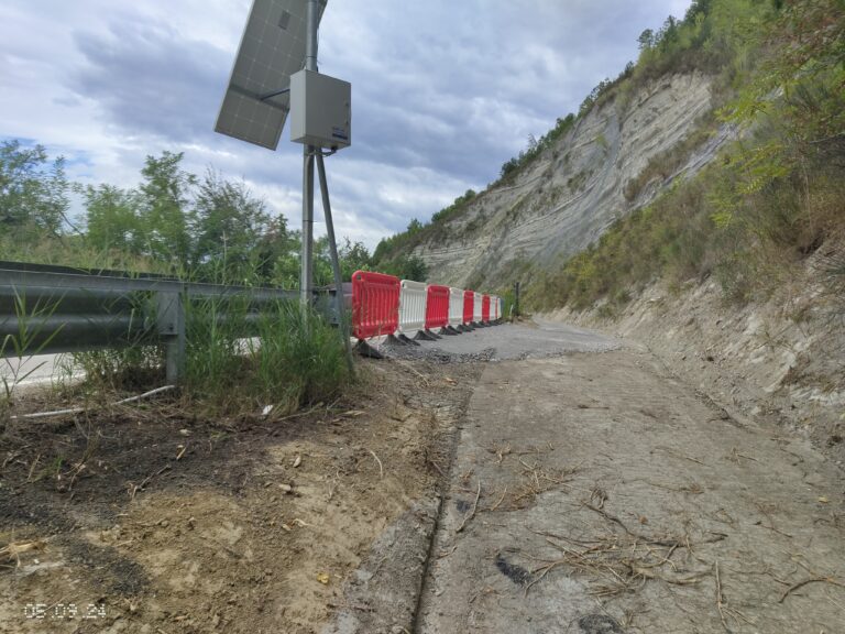 Proseguono i lavori di Ripristino della SP 20 a Modigliana, località “Riva della Pappona”