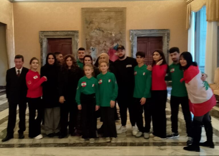 In Vaticano i ragazzi libanesi orfani di guerra dell’associazione Sobhi Akoury