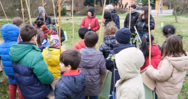 Cesena,  150 nuovi alberelli piantato al Parco Cesuola