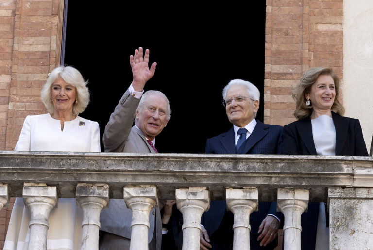 Il Presidente Mattarella e Re Carlo III e la Regina Camilla a Ravenna