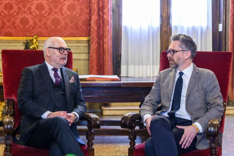Il presidente della Repubblica di Estonia in visita a Bologna