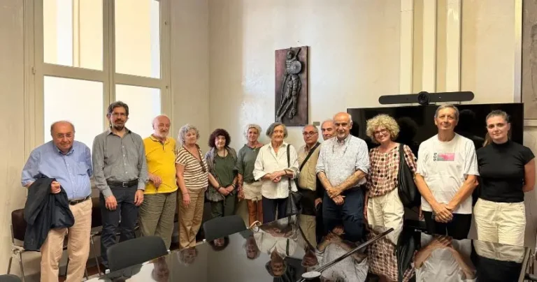 Il Don Chisciotte del maestro Amedeo Masacci collocato in una sala del Municipio di Cesena