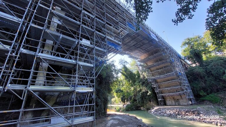 SP 4 del Bidente: lavori sul cantiere del Ponte di Galeata